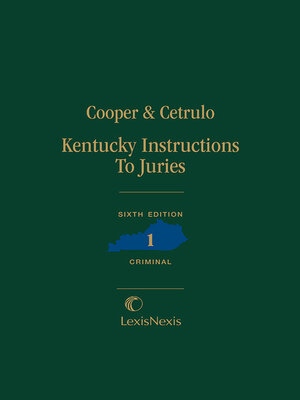 cover image of Kentucky Instructions to Juries
